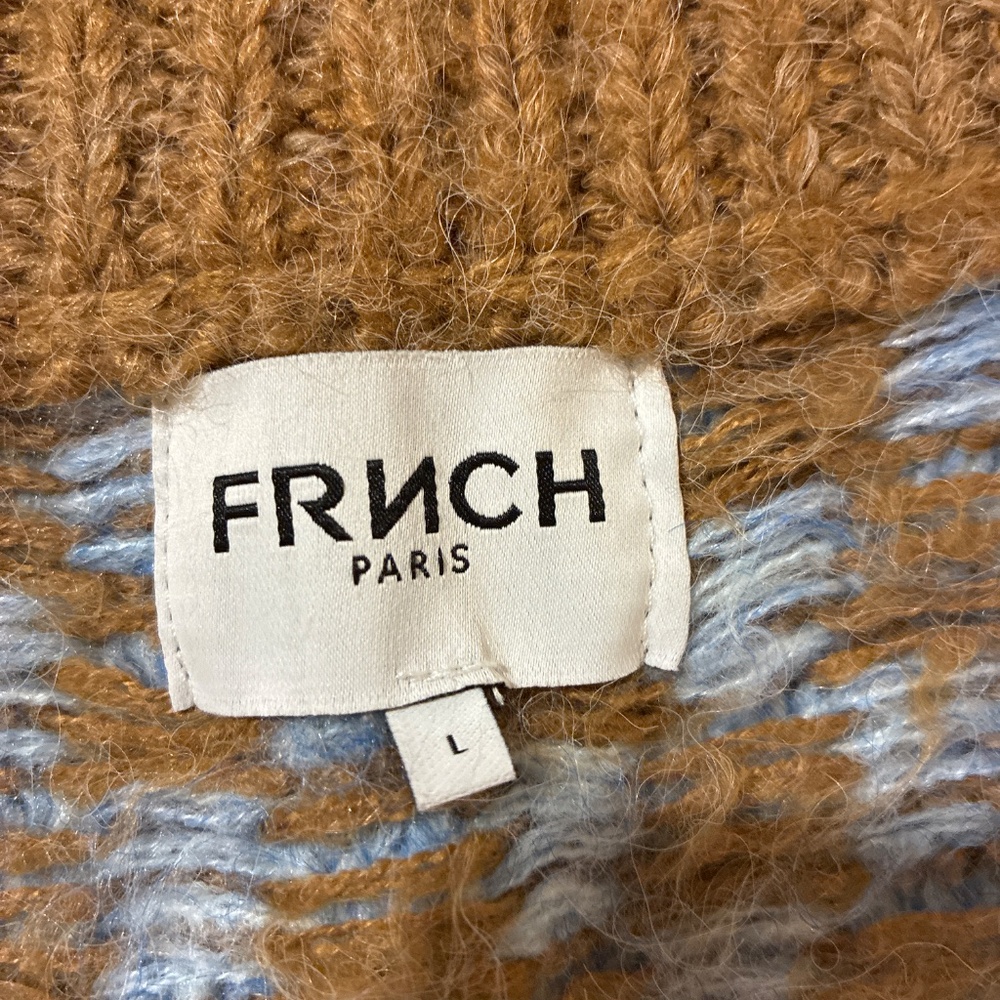 Sweater Vest Brown and Blue - Picture 3 of 5